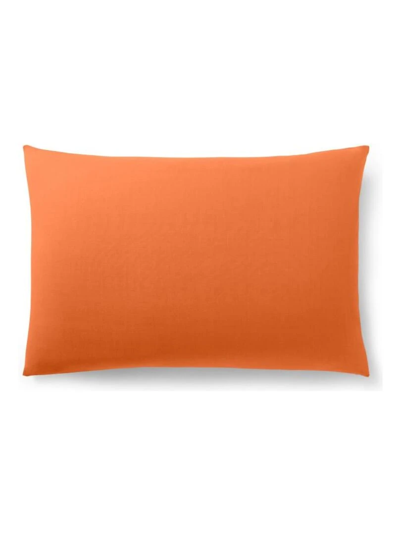 Taie D'oreiller Orange 50 X 70 Cm/ 100% Coton / 57 Fils/cm² Orange