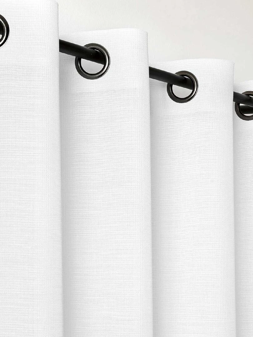 Voilage tamisant aux fils satinés Blanc
