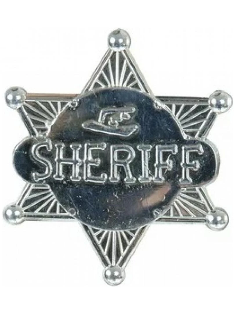 Etoile de sheriff Accessoire deguisement Noir