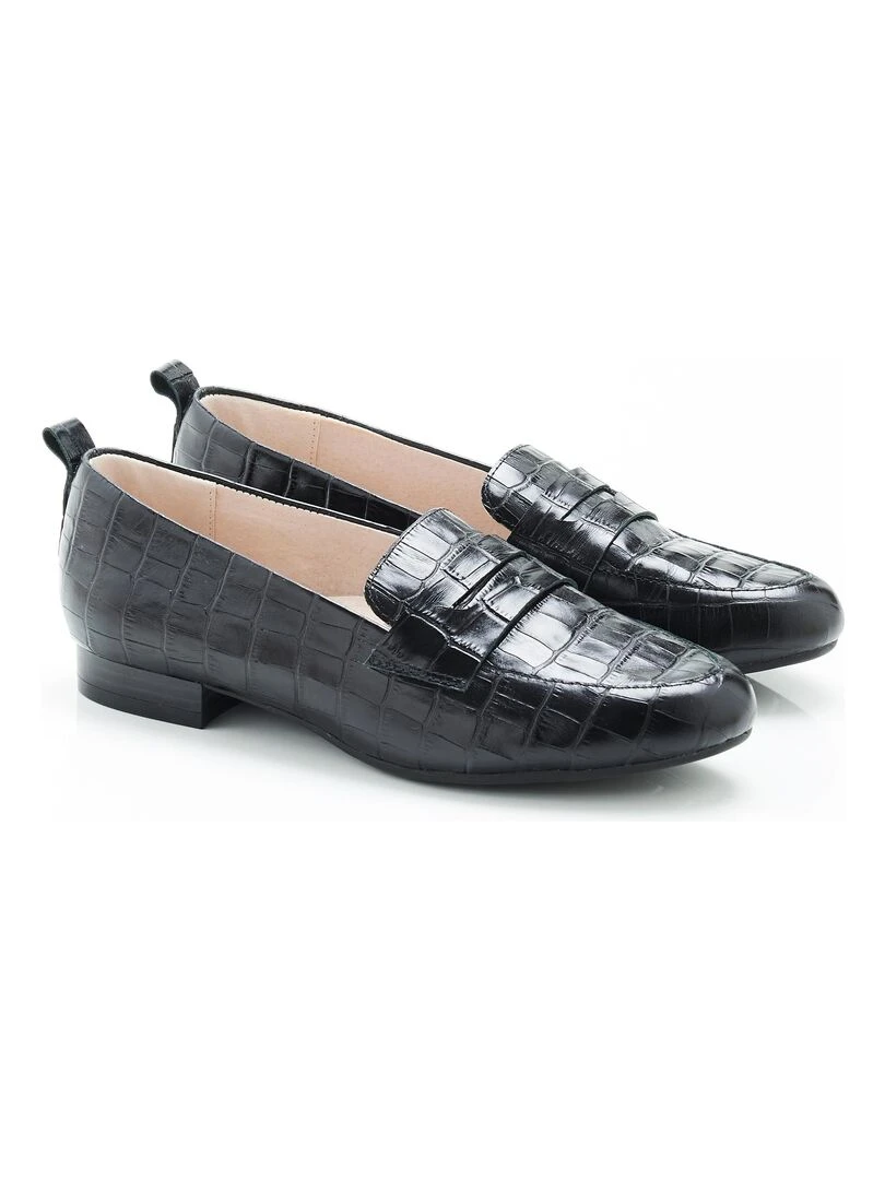 Mocassins aspect croco Damart Noir