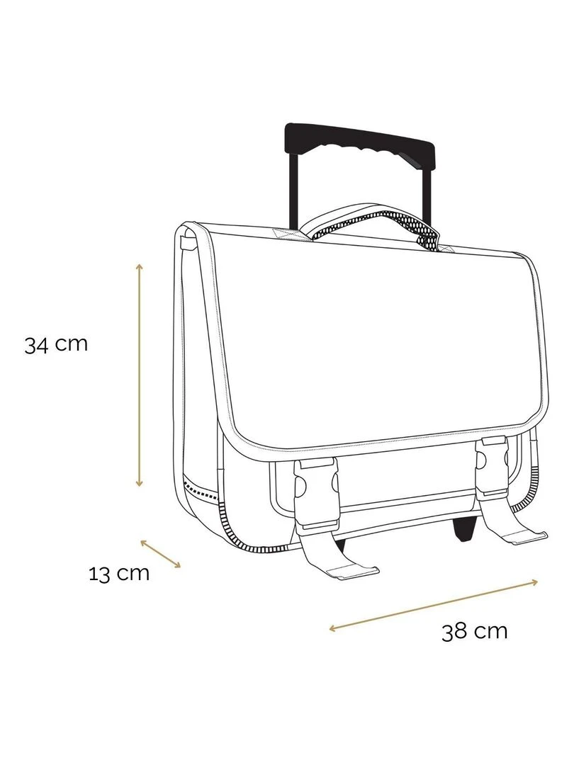 BAGTROTTER Cartable à roulettes 38 cm Transformers Noir   Noir