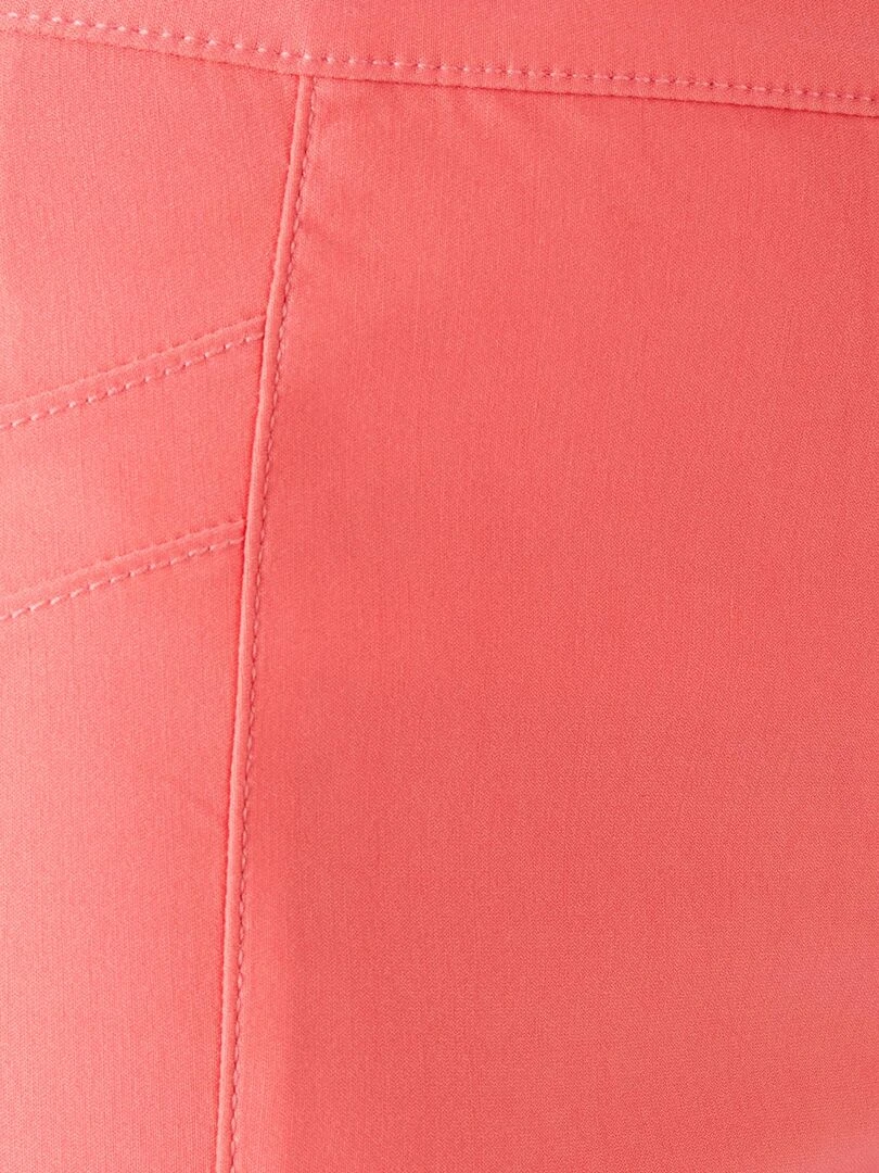 Pantacourt toile stretch   Damart   Rose
