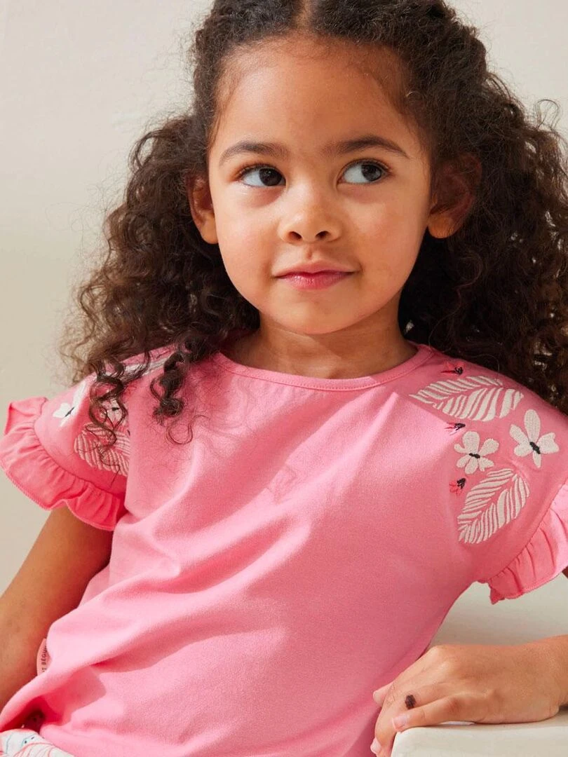 T shirt enfant Caraïbes   Rose