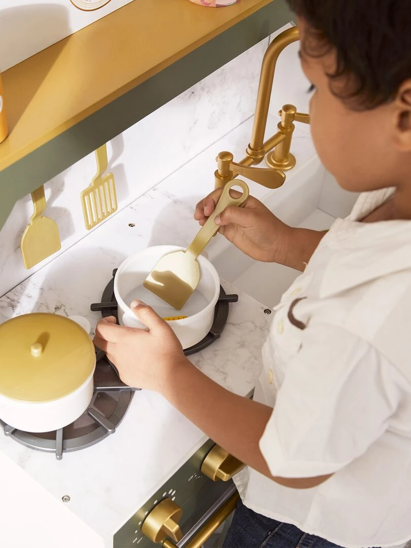 Teamson Kids   Versailles Deluxe Classic Play Kitchen   Vert olive   N/A