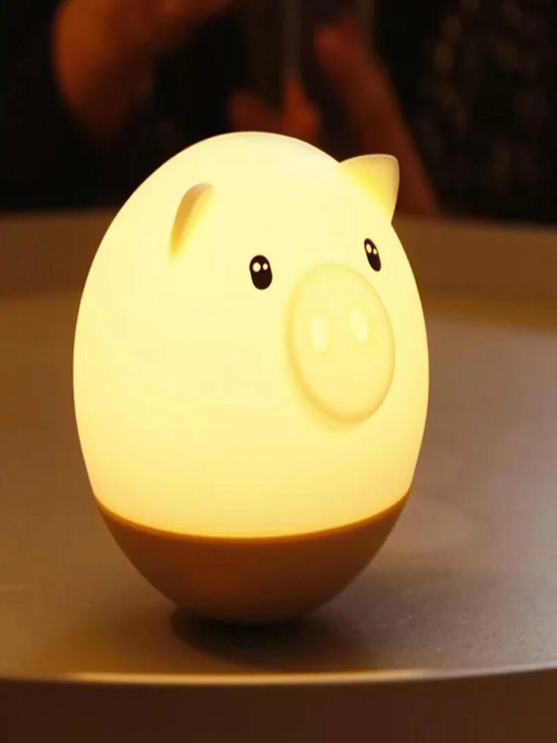 Ma lampe veilleuse PIGGY   Beige clair
