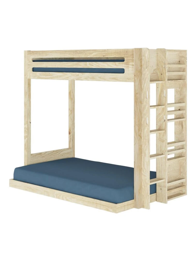 Lit superposé 3 places Montessori Isa   AKITEN RETAIL   Marron