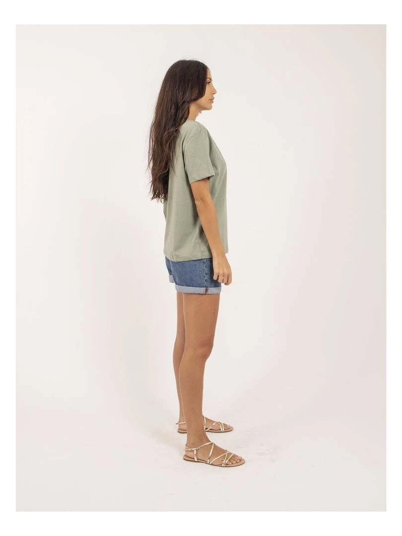 T shirt col rond FENOMEN   Vert