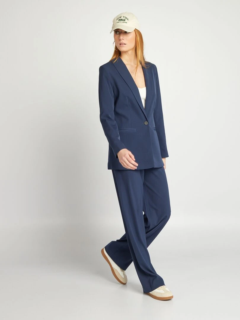 Veste de tailleur cintrée   Bleu nuit