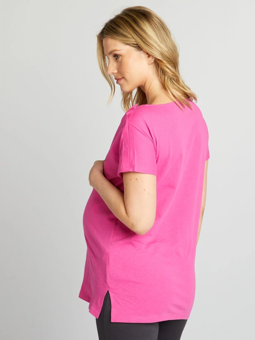 T shirt grossesse et allaitement   Rose