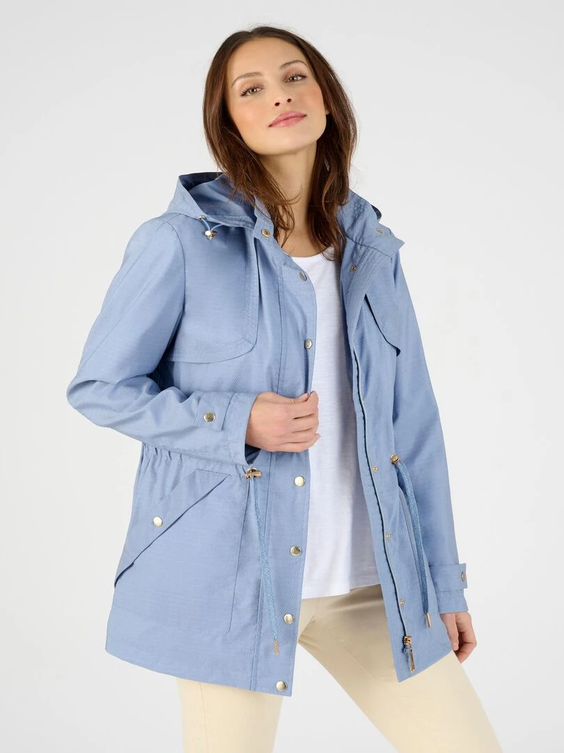 Parka légère et souple Damart Bleu