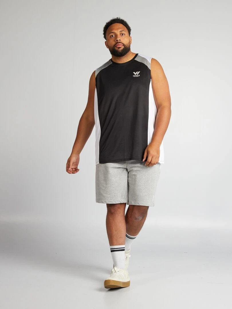 Pantalon de jogging à détails contrastés   noir