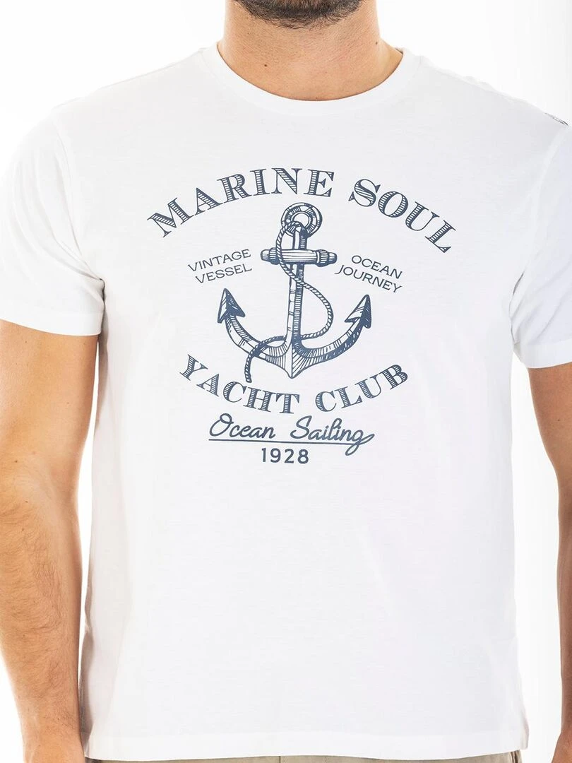 T shirt yachting CAI 'Rica Lewis' Blanc