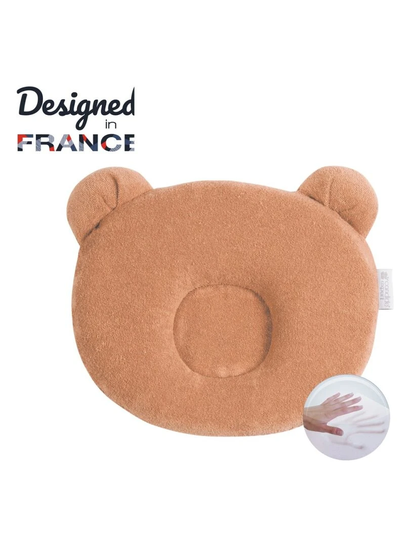 Candide Coussin cale tête bébé P'tit Panda cassonade Orange