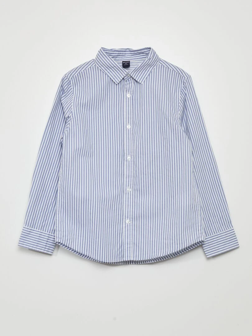 Chemise en popeline Bleu