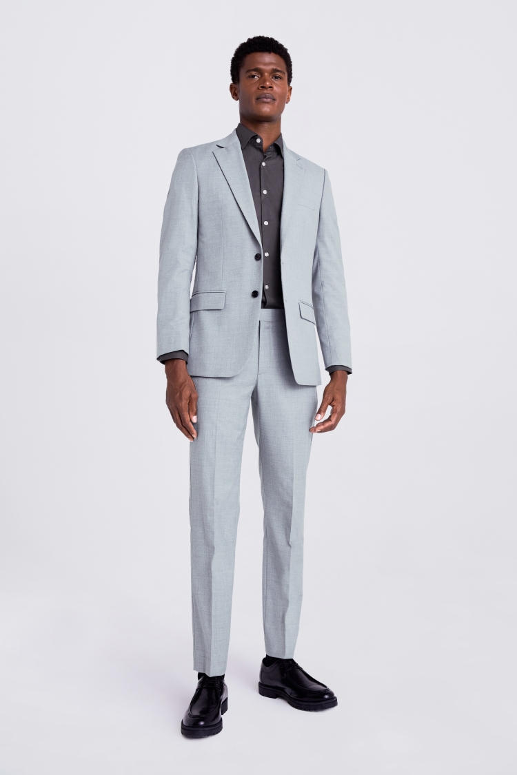 Tailored Fit Grey Stretch Jacket Buy Online at Moss