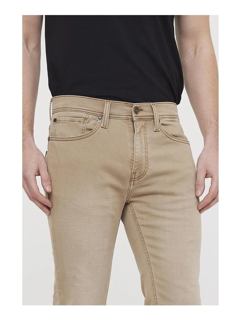 Lee Cooper   Pantalon coton straight LC122   Beige argile