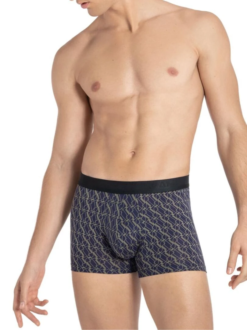Boxer homme imprimé fantaisie et en lyocell Fuyuki   Violet