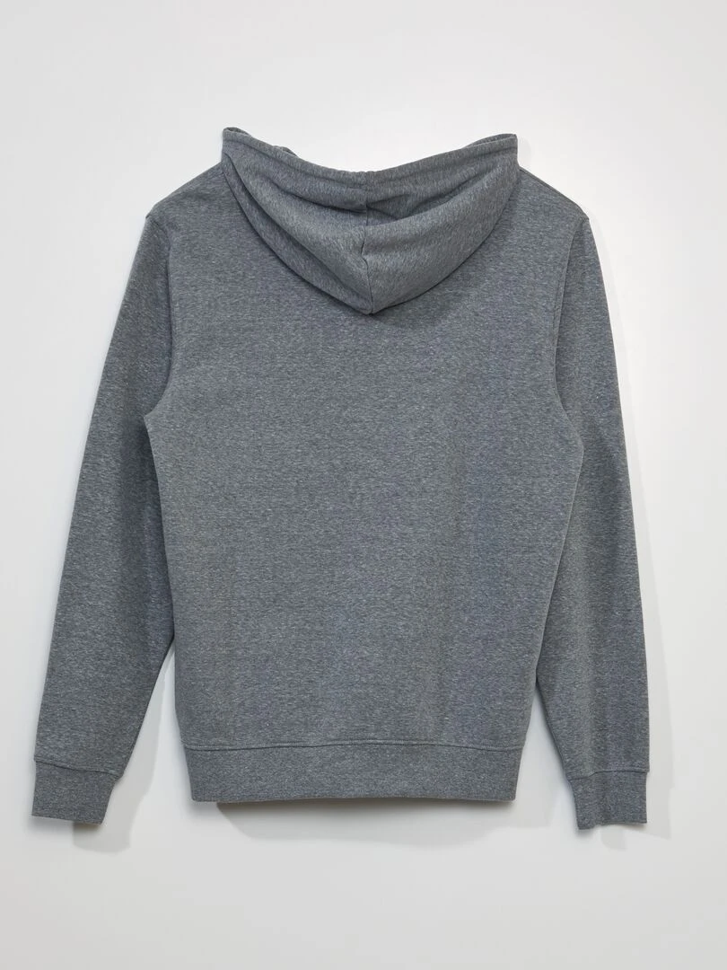 Sweat à capuche zippé +1m90 Gris