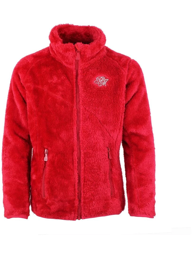 Polaire fille GARIANE PEAK MOUNTAIN Rouge