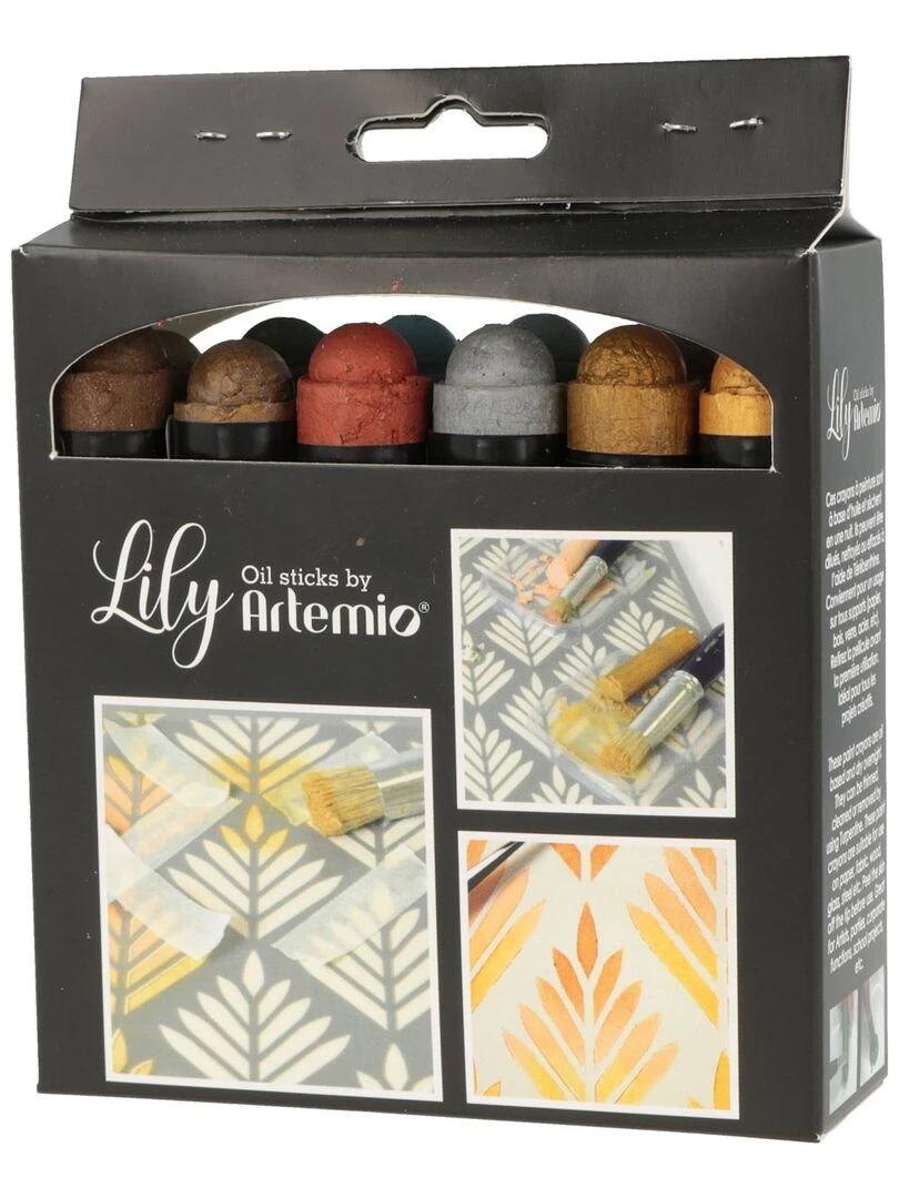 12 crayons de peinture à l'huile   Couleurs métalliques   N/A