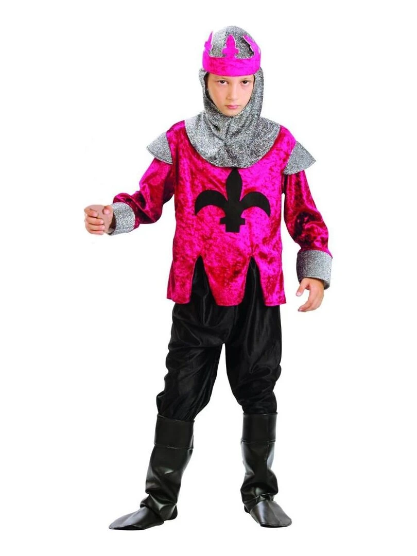 Déguisement Roi Croisade enfant Rose