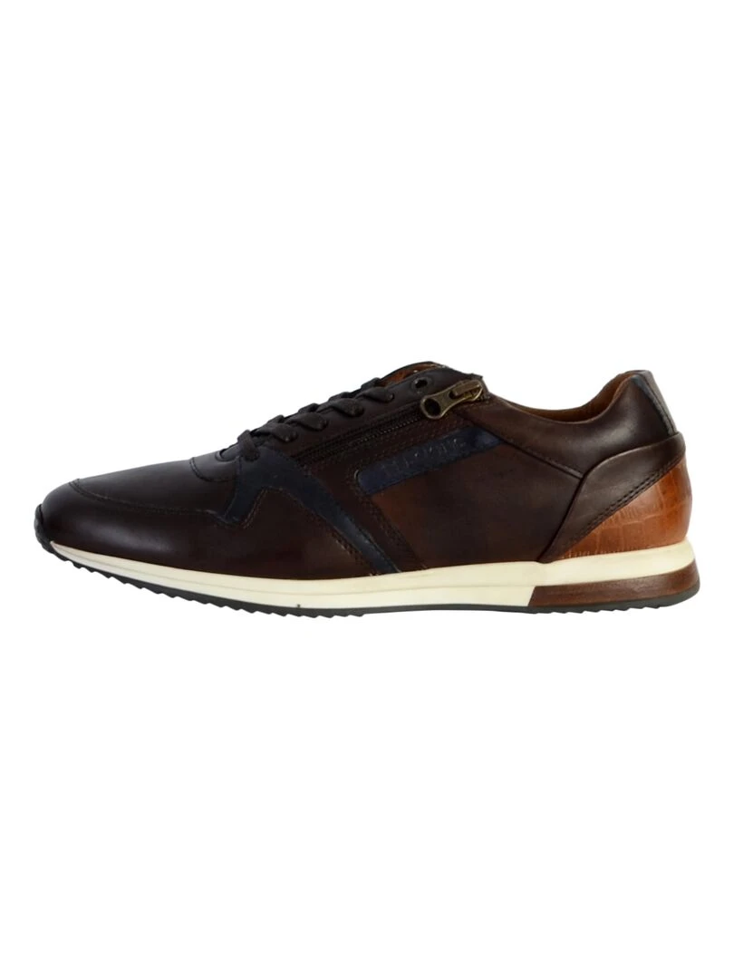Basket Cuir Redskins Ludic Marron