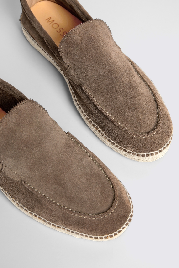 Taupe Suede Espadrille