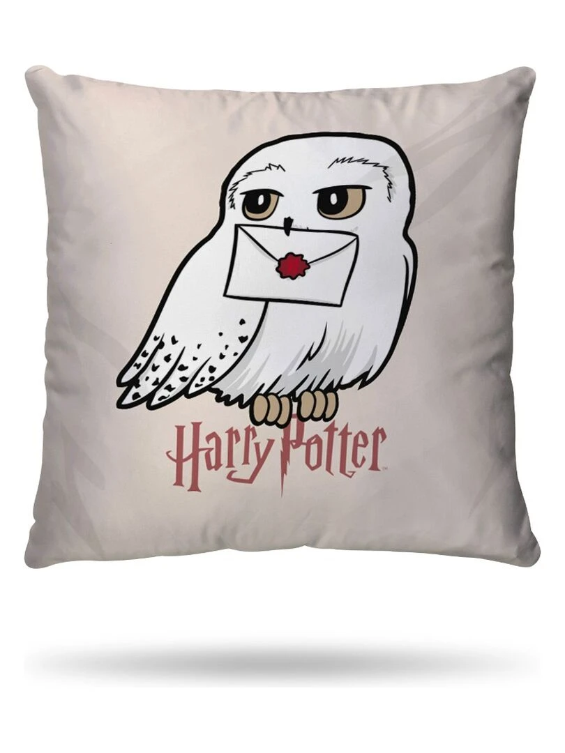 Housse De Couette Harry Potter Hedwige et Taie d'oreiller 100% Coton Rose
