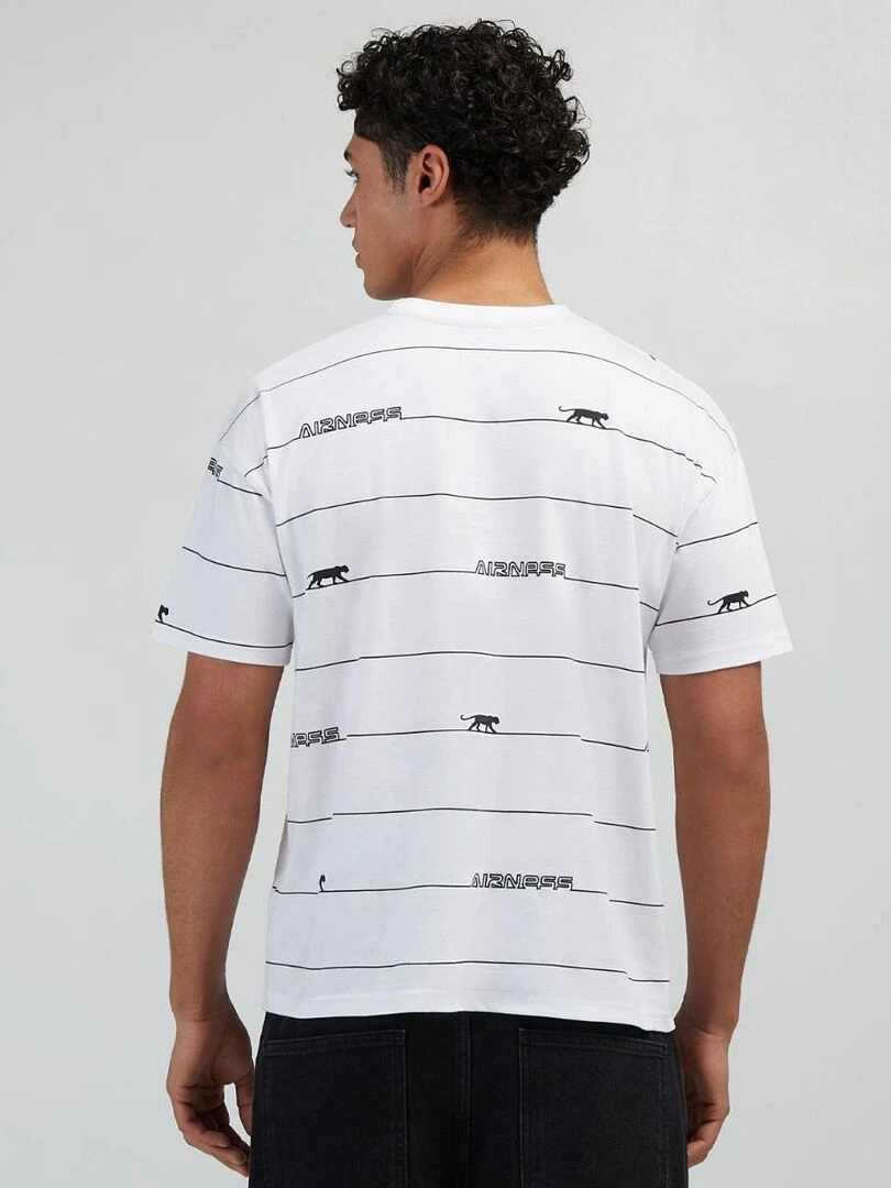 TEE SHIRT OVERSIZE HUDSON Airness   Blanc