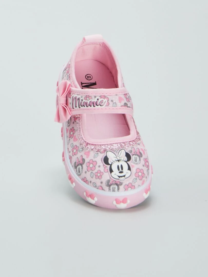Ballerines en toile ‘Minnie’   Rose