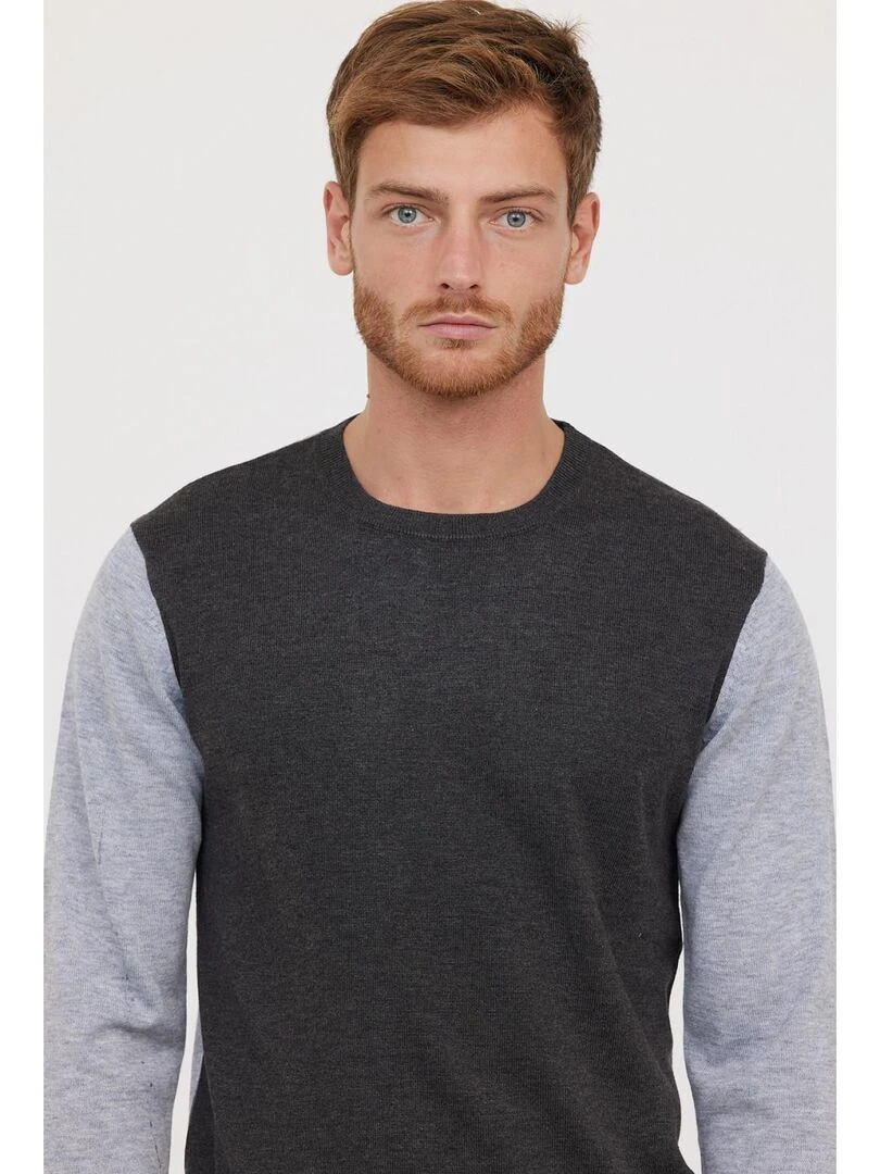 Lee Cooper   Pull manches longues polyester regular CARAIS   gris anthracite