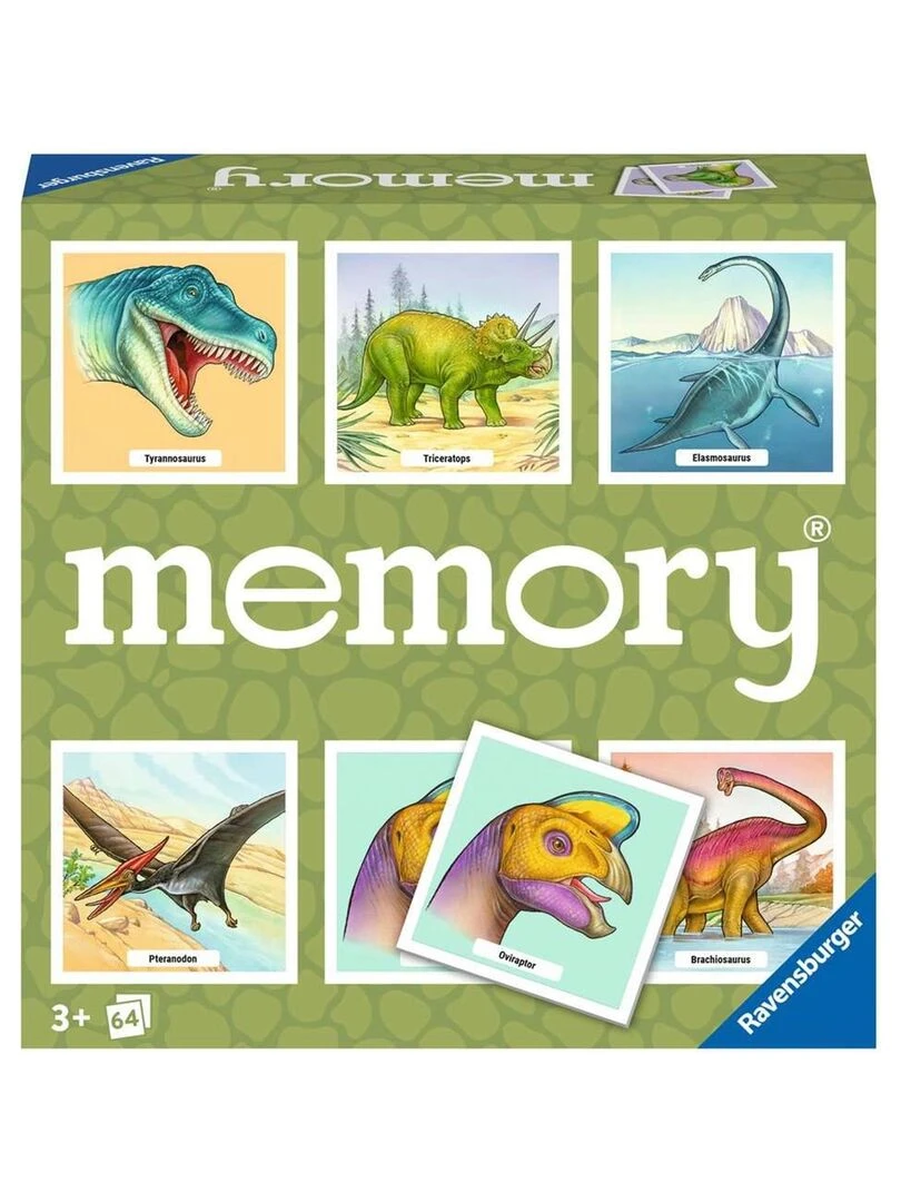 Jeu de carte de mémoire de dinosaure® D/F N/A