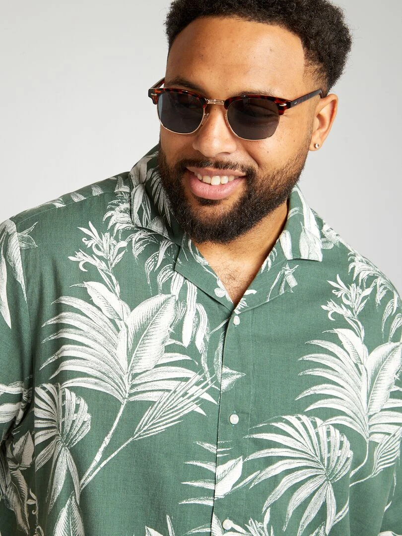 Polo en piqué de coton   Orange/bleu marine