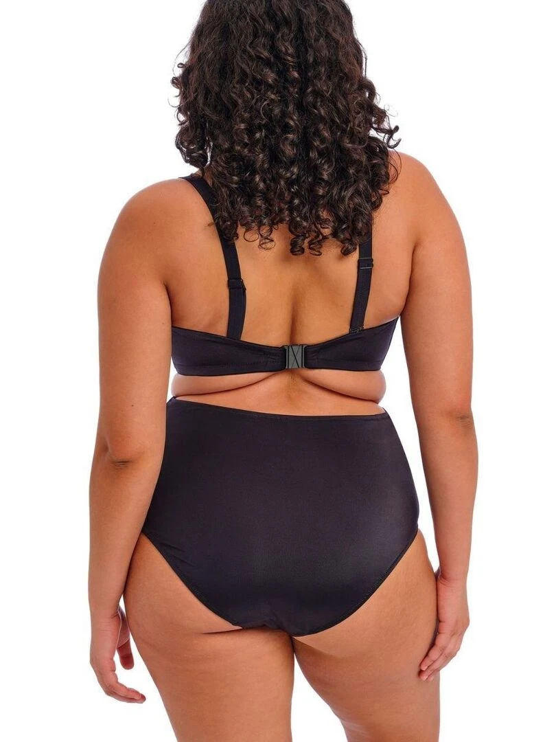 Bas de maillot de bain taille haute Cabana Nights   Noir