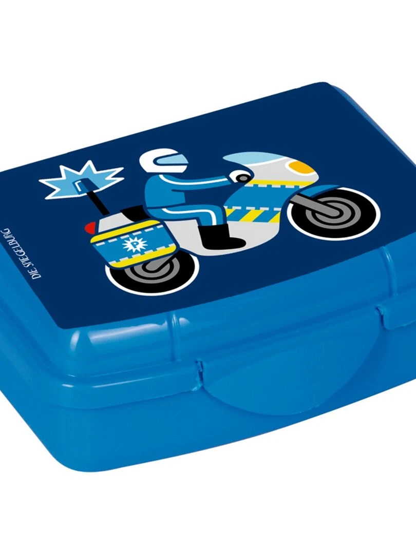 Mini Boîte à déjeuner motif Motard Police Bleu N/A