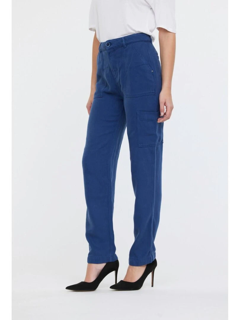 Lee Cooper Pantalon lyocell loose GIXIE Bleu foncé