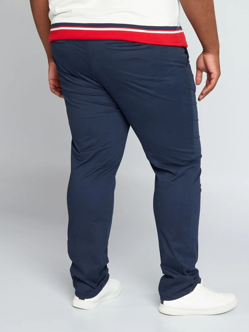 Chemise droite et stretch   Bleu marine