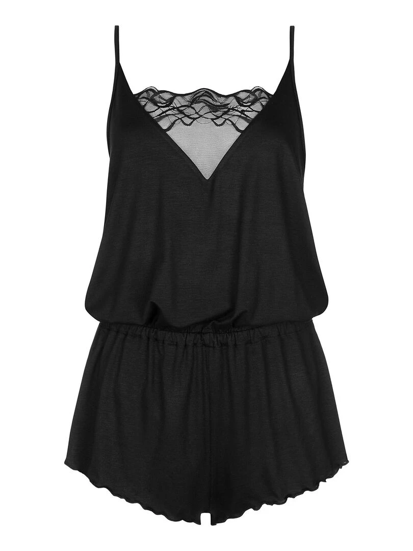 Pyjama combishort de nuit Dione   Noir