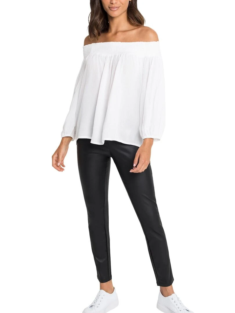 Top épaules nues Summer Kapsel   Blanc