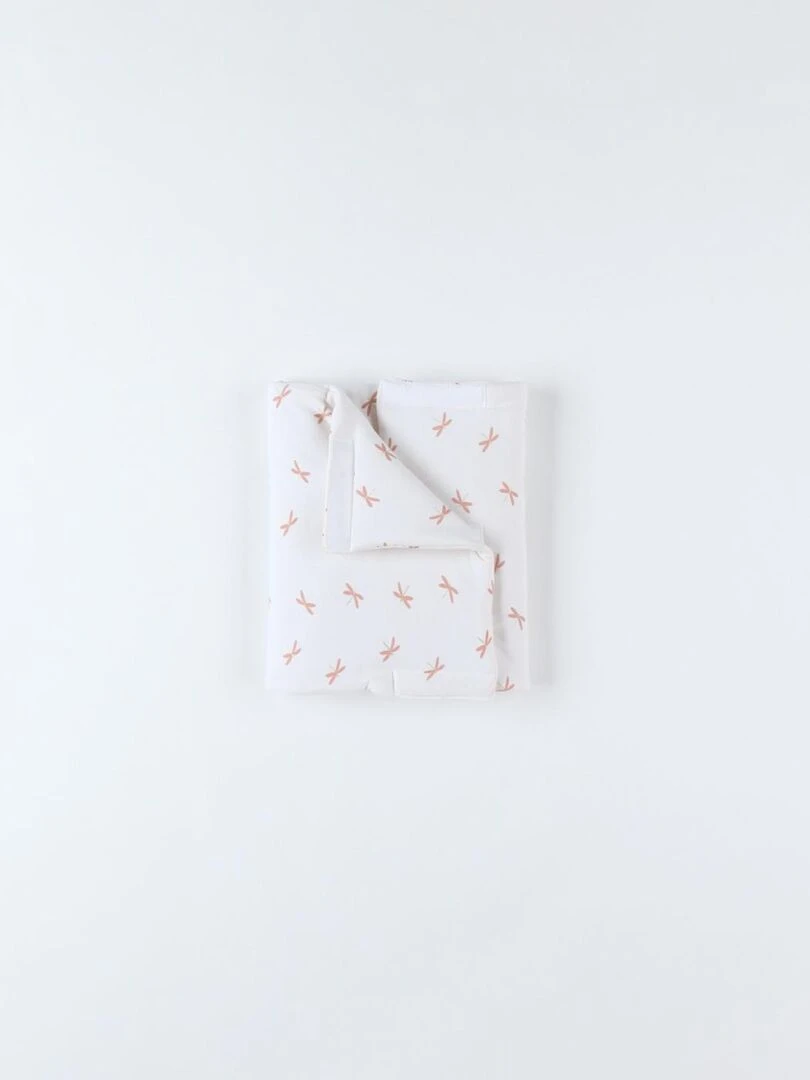 Protège barreaux pour lits et parcs bébé écru/rose poudré Noukie's Blanc