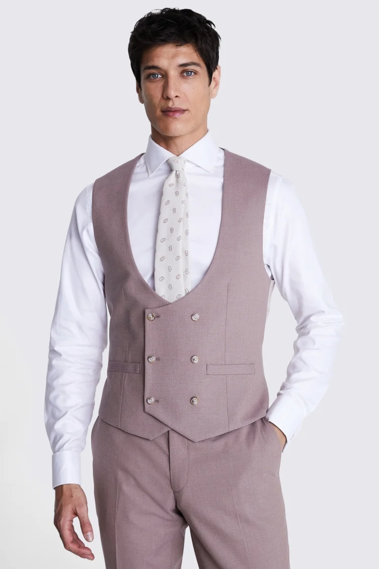 Tailored Fit Light Blue Linen Waistcoat   Buy Online at Moss