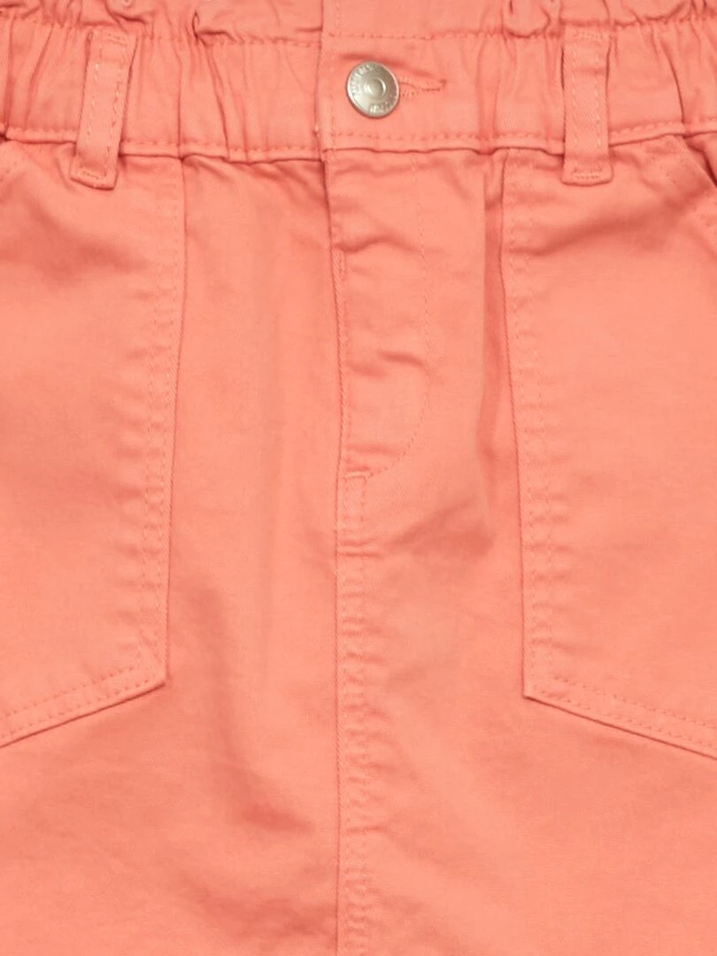 Jupe en jean paperbag Orange