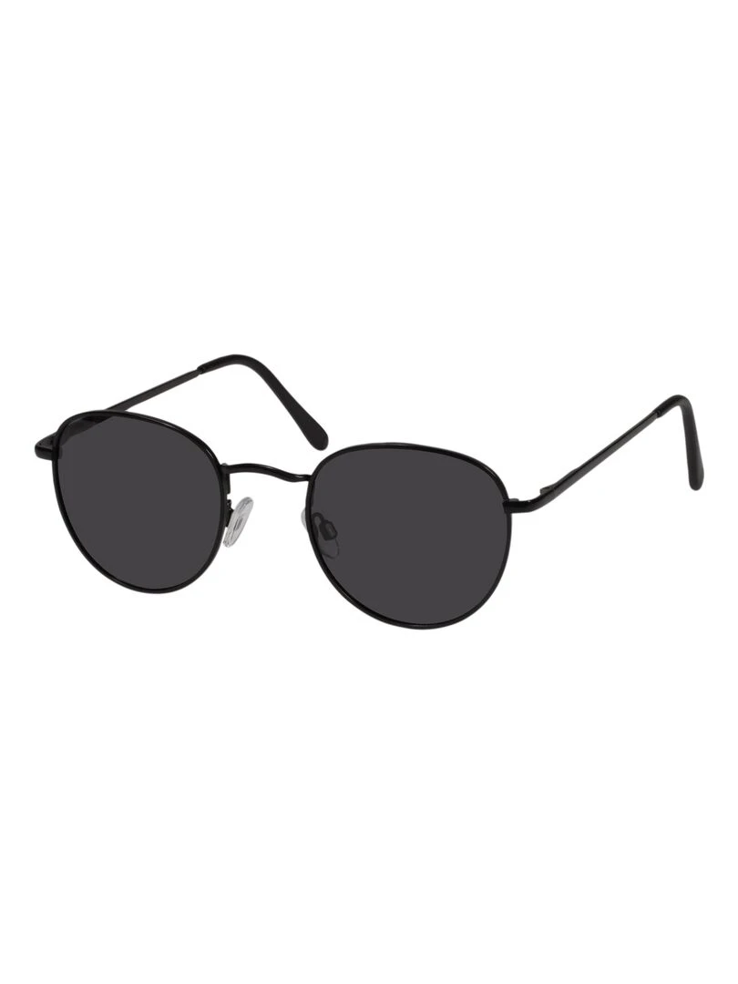 Lunettes de soleil mixte Metallique Noir Noir