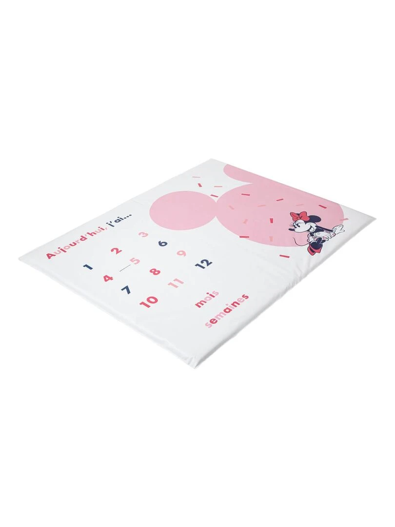 Tapis de jeu avec étapes bébé Minnie Confettis   Blanc Rose