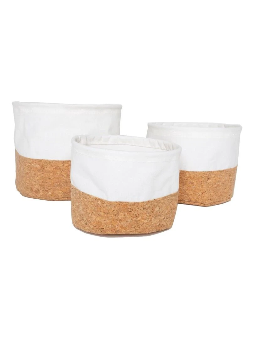 Lot de 3 paniers 'SIMPLICITY' 'TODAY' Beige