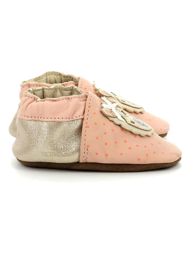 Chaussons Cuir Summer Alpaga Rose