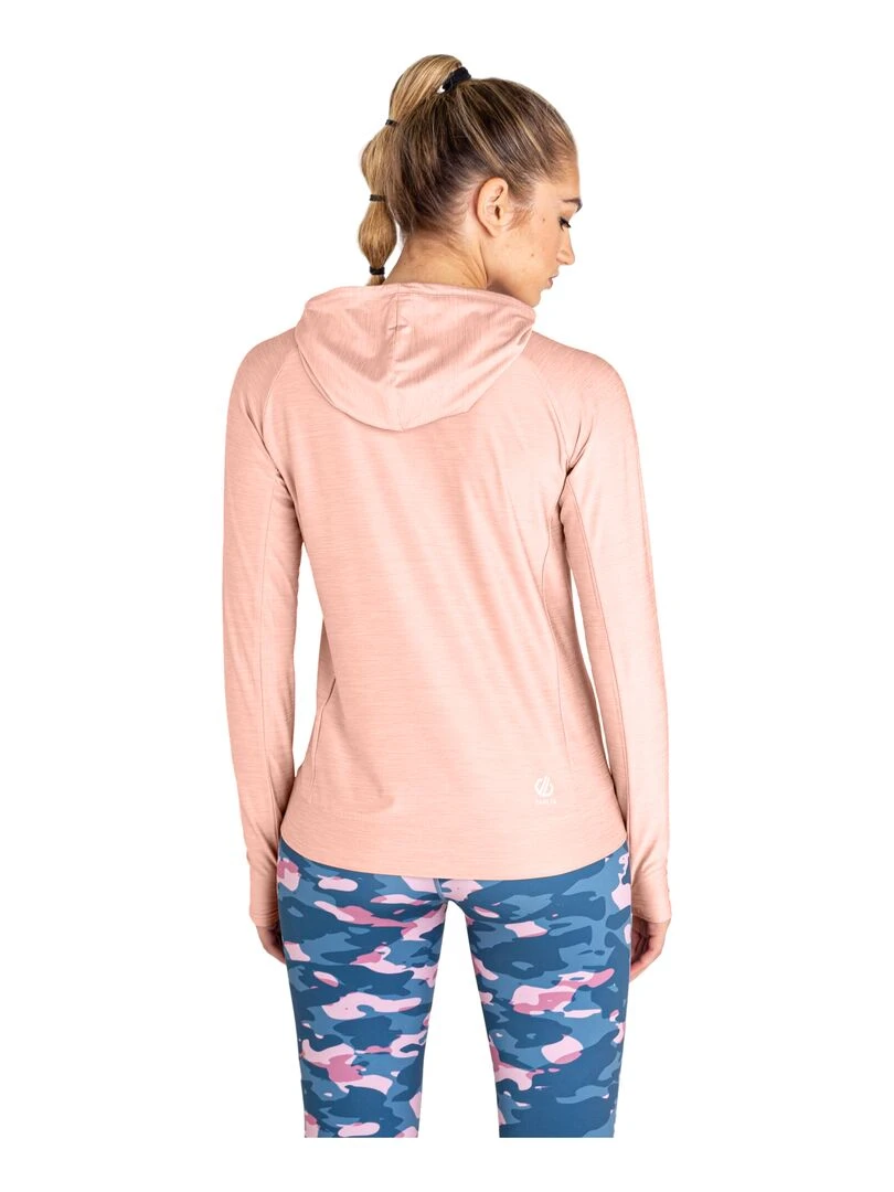 Dare 2B   Sweat à capuche SPRINT CITY   Rose pâle