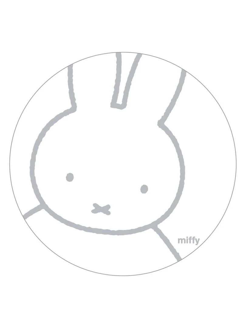ROBA Parc Bébé Hexagonal en Bois "Miffy" + Tapis de Parc Bébé Hauteur Réglable Blanc Blanc