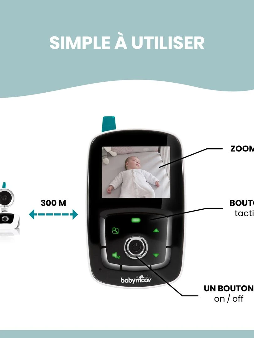 Babyphone Vidéo yoo Care Babymoov   Blanc