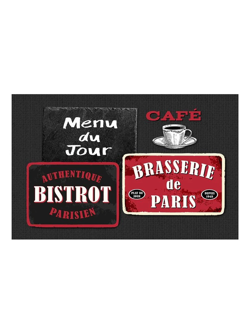 Set de table Bistrot parisien Noir